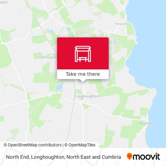North End, Longhoughton map
