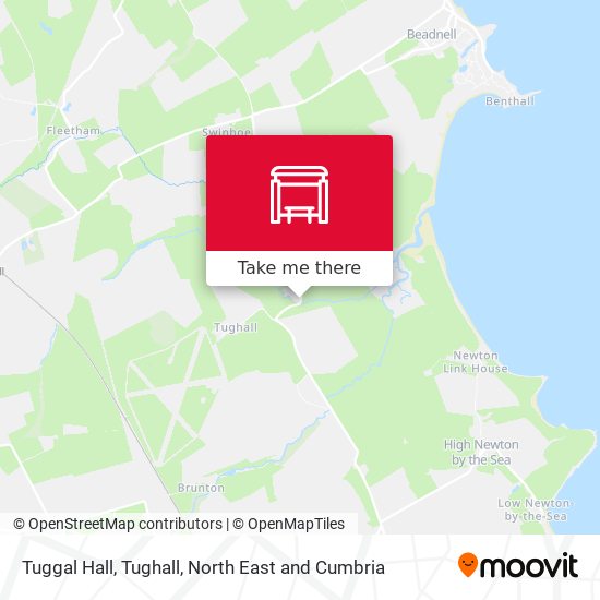 Tuggal Hall, Tughall map