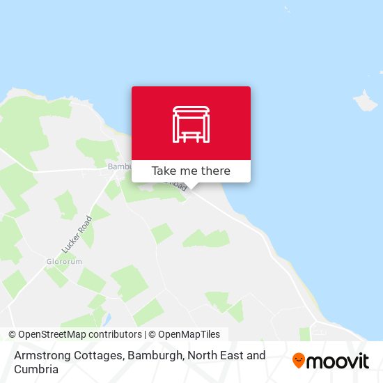 Armstrong Cottages, Bamburgh map