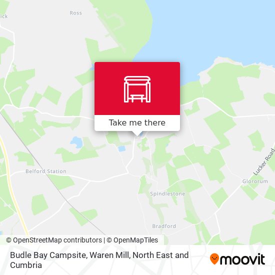 Budle Bay Campsite, Waren Mill map