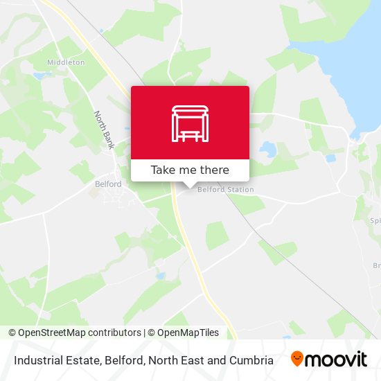 Industrial Estate, Belford map