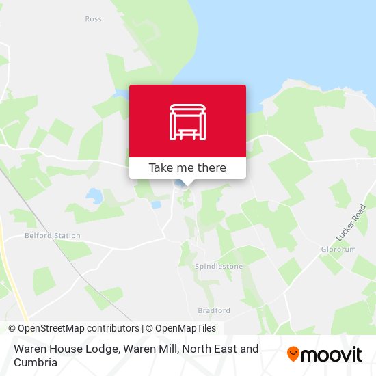 Waren House Lodge, Waren Mill map