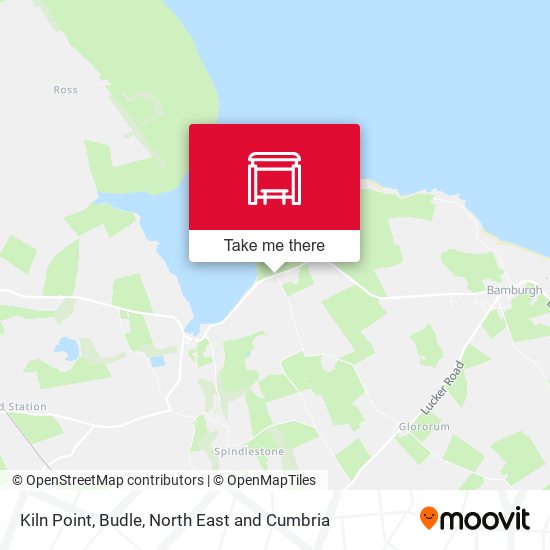 Kiln Point, Budle map
