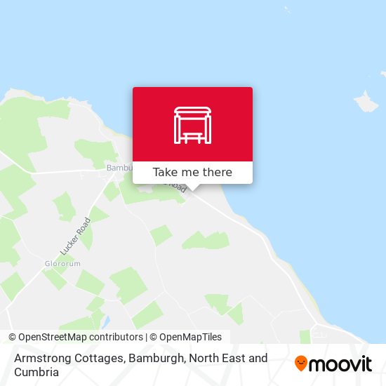 Armstrong Cottages, Bamburgh map