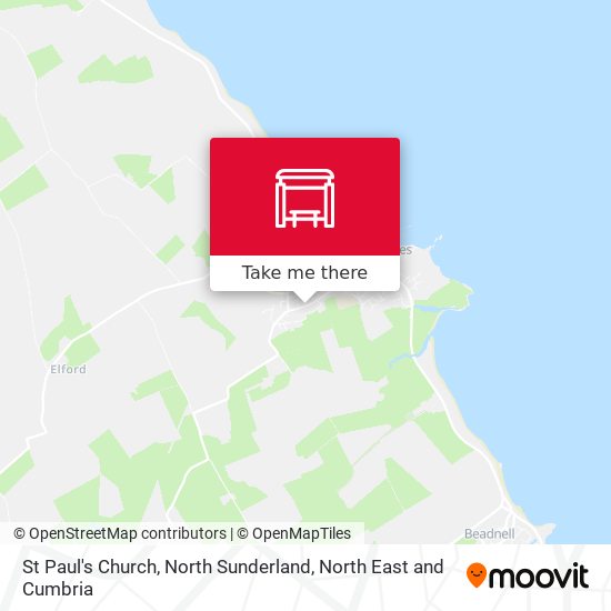 St Paul's Church, North Sunderland map