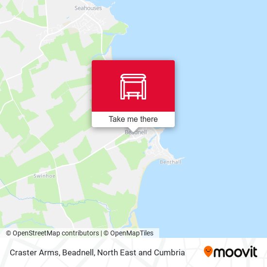 Craster Arms, Beadnell map