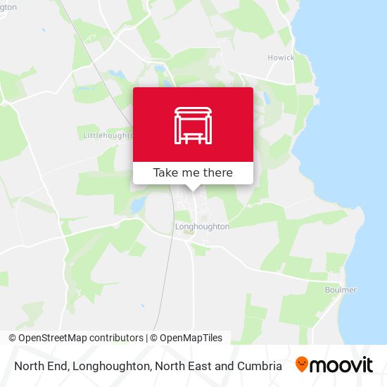 North End, Longhoughton map