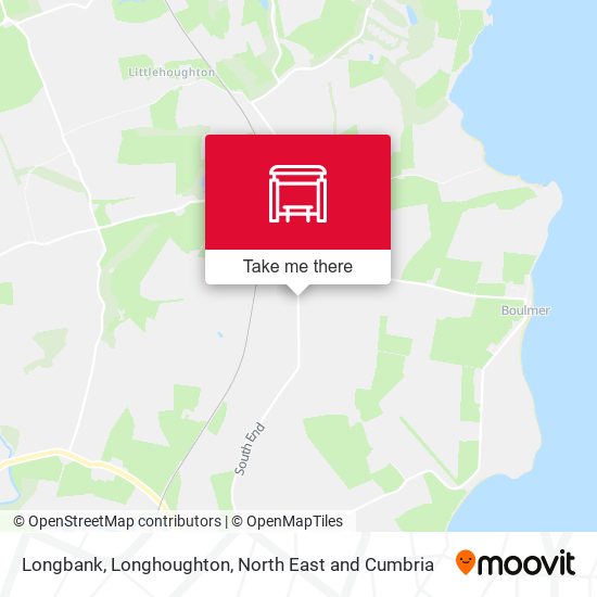 Longbank, Longhoughton map