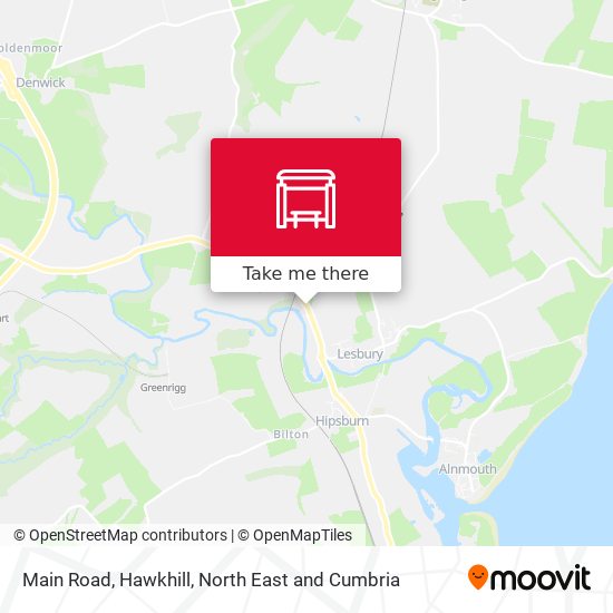 Main Road, Hawkhill map