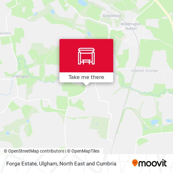 Forge Estate, Ulgham map