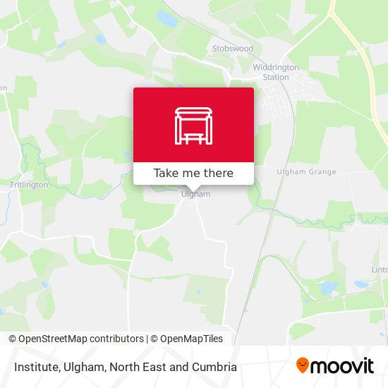Institute, Ulgham map