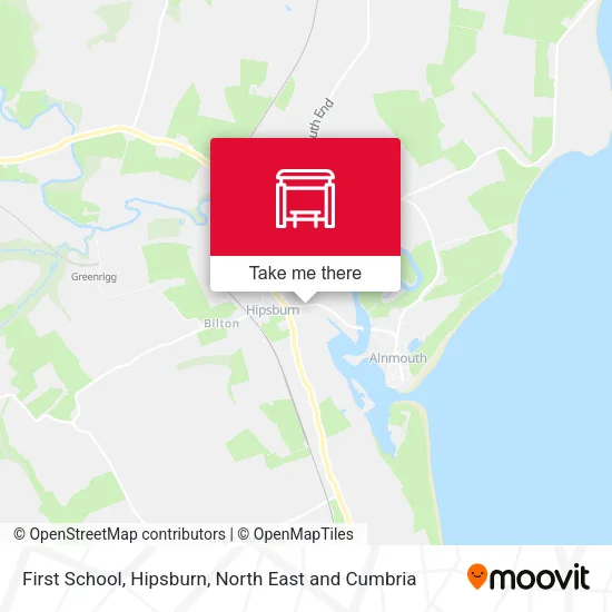 First School, Hipsburn map