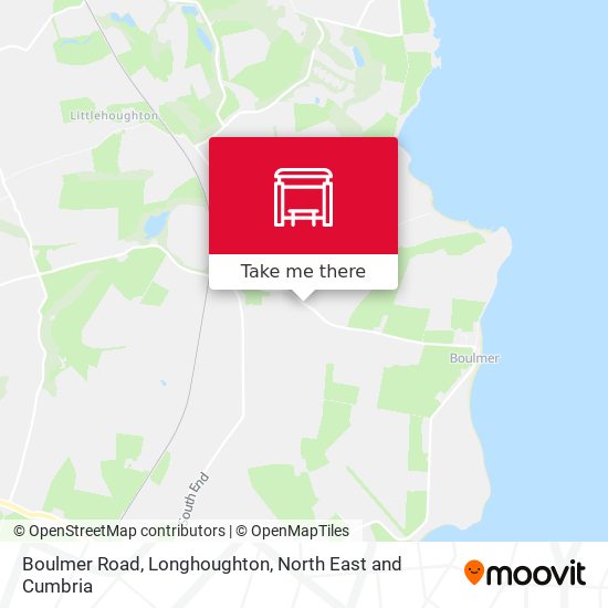 Boulmer Road, Longhoughton map