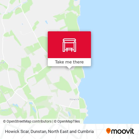 Howick Scar, Dunstan map