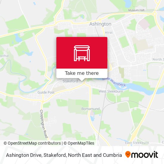 Ashington Drive, Stakeford map