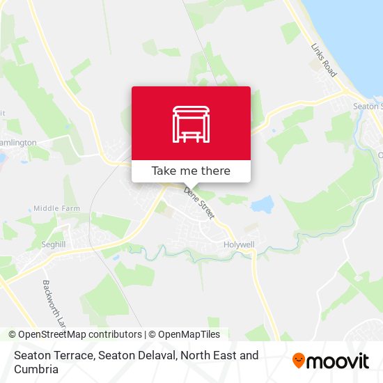 Seaton Terrace, Seaton Delaval map
