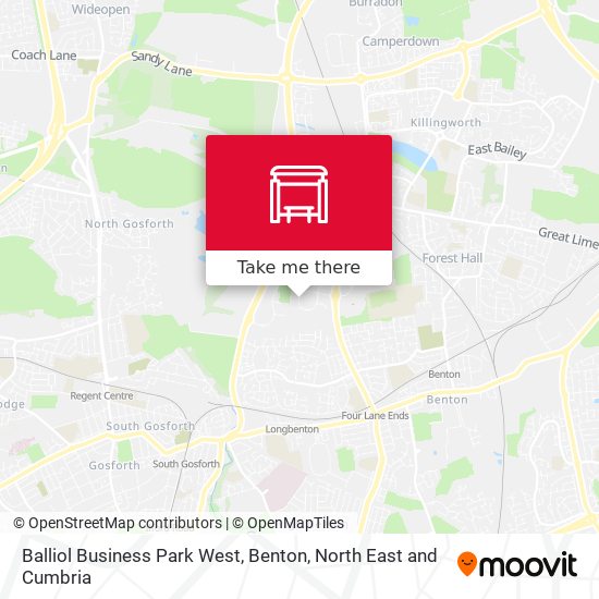 Balliol Business Park West, Benton map