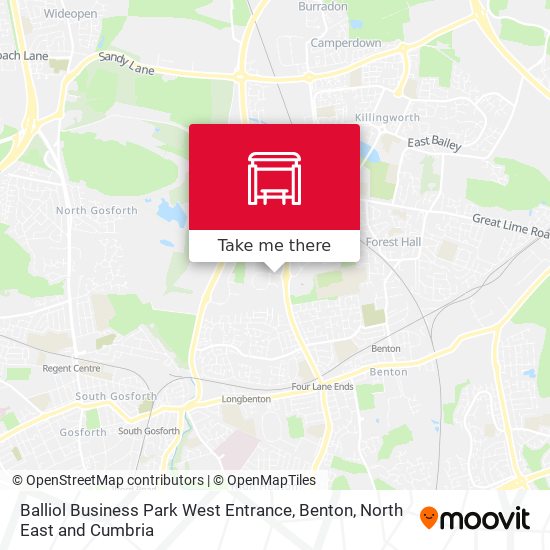 Balliol Business Park West Entrance, Benton map