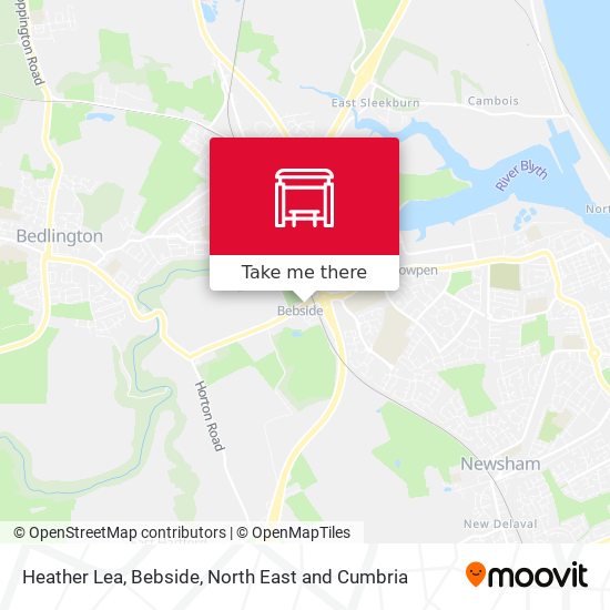 Heather Lea, Bebside map