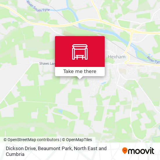 Dickson Drive, Beaumont Park map