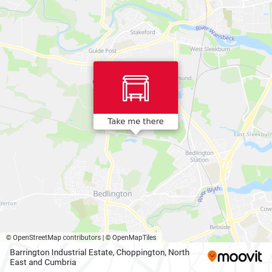 Barrington Industrial Estate, Choppington map