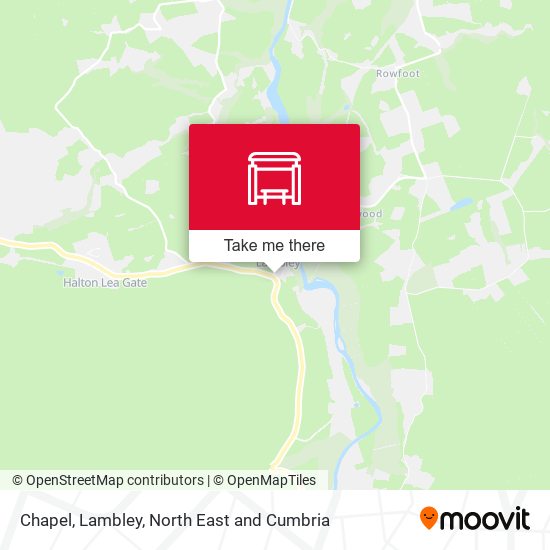 Chapel, Lambley map