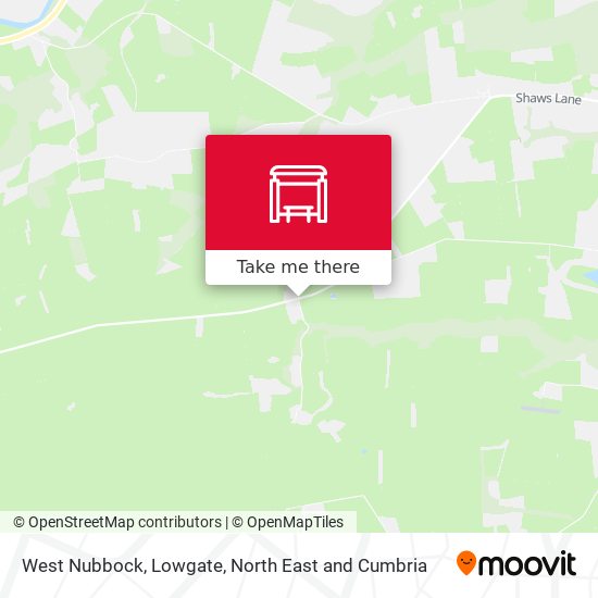 West Nubbock, Lowgate map