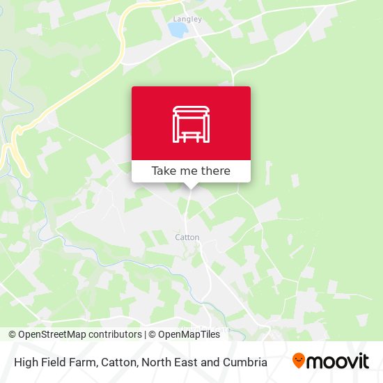 High Field Farm, Catton map