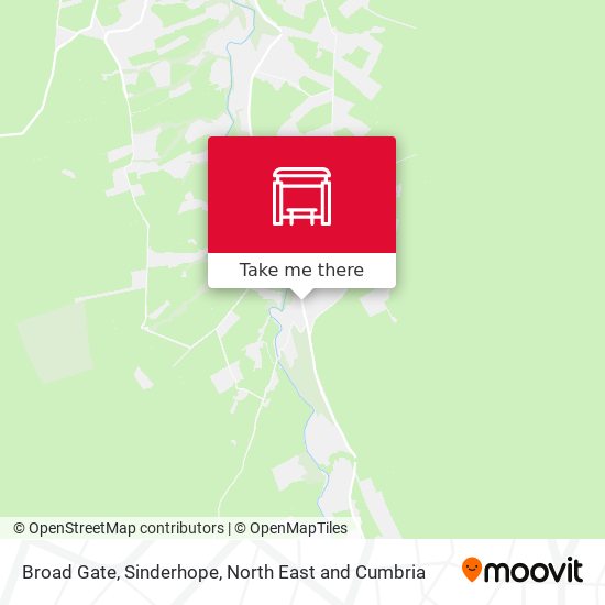 Broad Gate, Sinderhope map