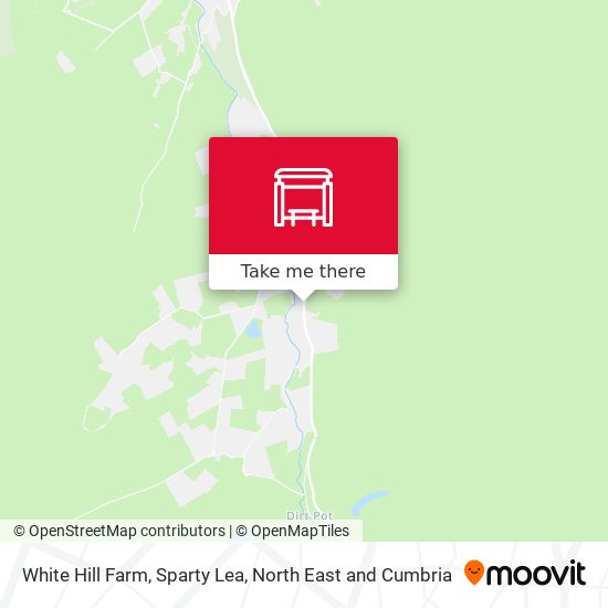 White Hill Farm, Sparty Lea map
