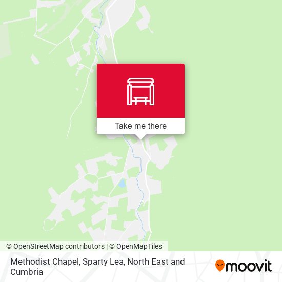 Methodist Chapel, Sparty Lea map