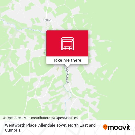 Wentworth Place, Allendale Town map