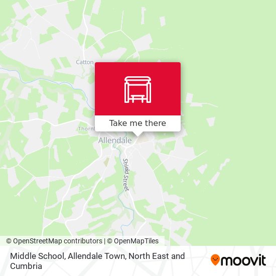 Middle School, Allendale Town map