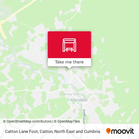 Catton Lane Foot, Catton map