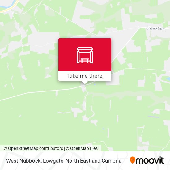 West Nubbock, Lowgate map