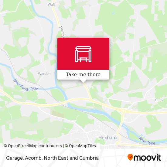 Garage, Acomb map