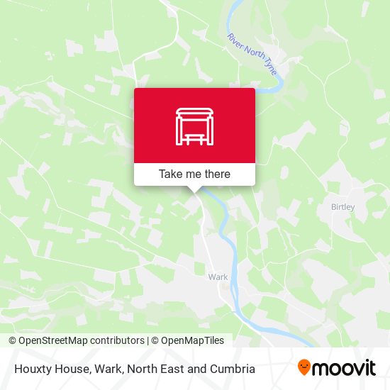 Houxty House, Wark map
