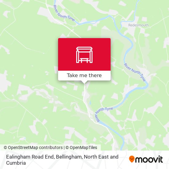 Ealingham Road End, Bellingham map