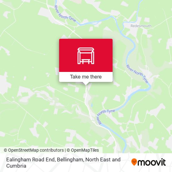 Ealingham Road End, Bellingham map