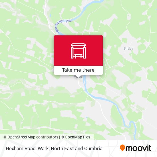 Hexham Road, Wark map