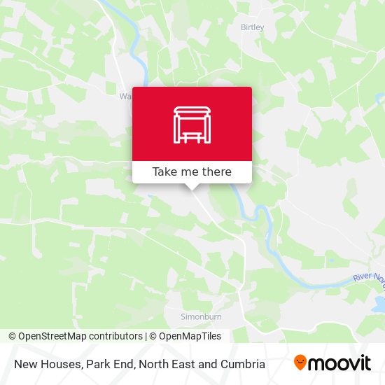 New Houses, Park End map
