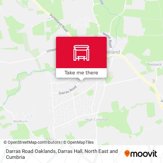 Darras Road Oaklands, Darras Hall map