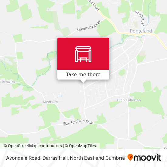 Avondale Road, Darras Hall map