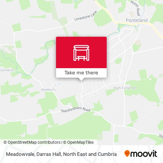Meadowvale, Darras Hall map