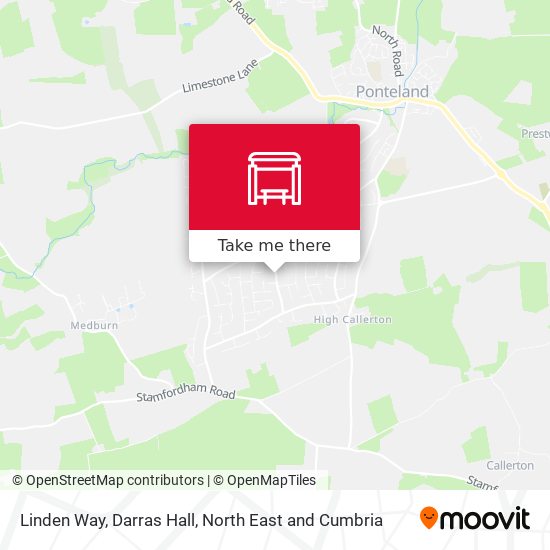 Linden Way, Darras Hall map