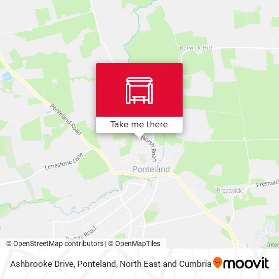 Ashbrooke Drive, Ponteland map