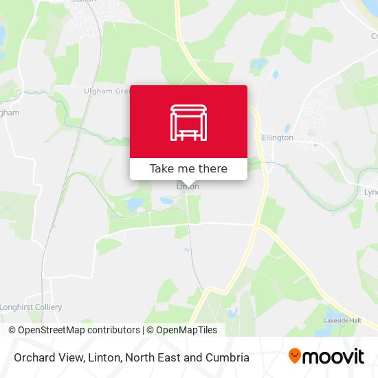 Orchard View, Linton map