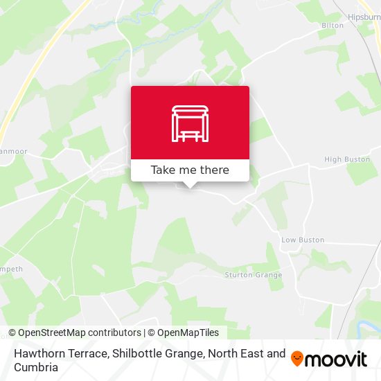 Hawthorn Terrace, Shilbottle Grange map