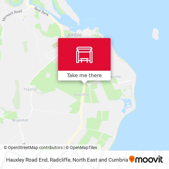 Hauxley Road End, Radcliffe map