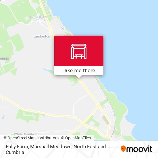 Folly Farm, Marshall Meadows map